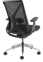 Paxton Ergonomic Mesh Chair in black from the back