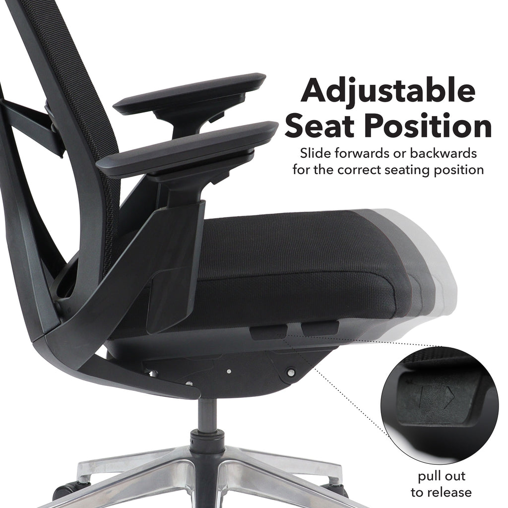 Paxton Ergonomic Mesh Chair detail