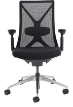 Paxton Ergonomic Mesh Chair in black from the front