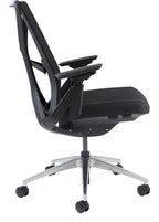 Paxton Ergonomic Mesh Chair in black from the side