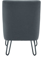 Pearl Reception Chair in grey from the back