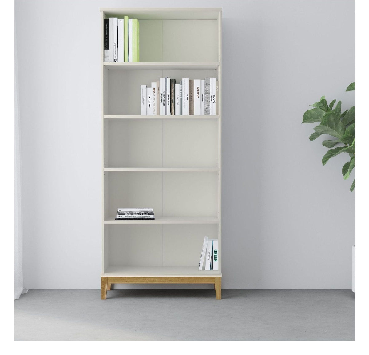 Pelle Bookcase 4 Shelf, view 15