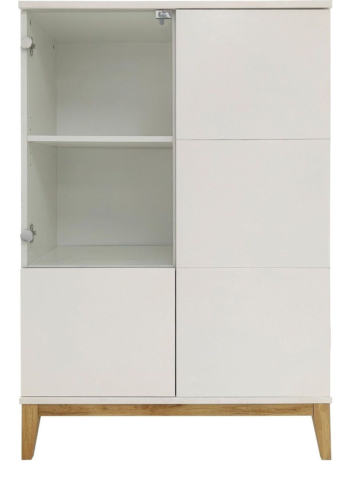 Pelle Highboard 1 Glass Door 2 Wood Door, view 15