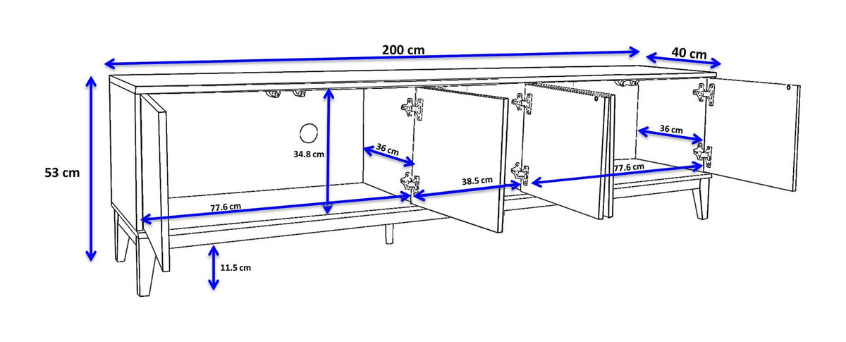 Pelle Lowboard 5 Door, view 13