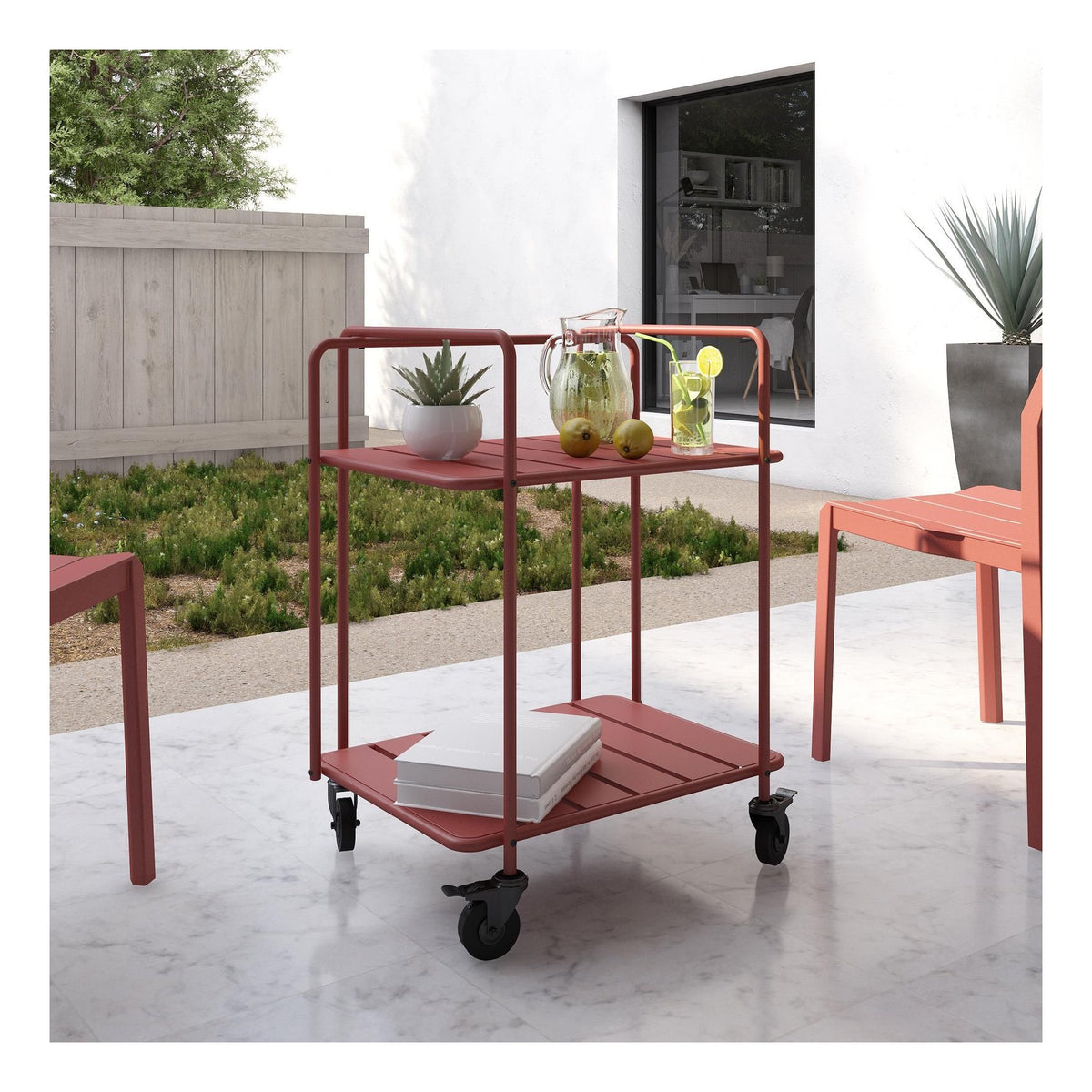 Penelope Indoor/Outdoor Serving Cart, view 11