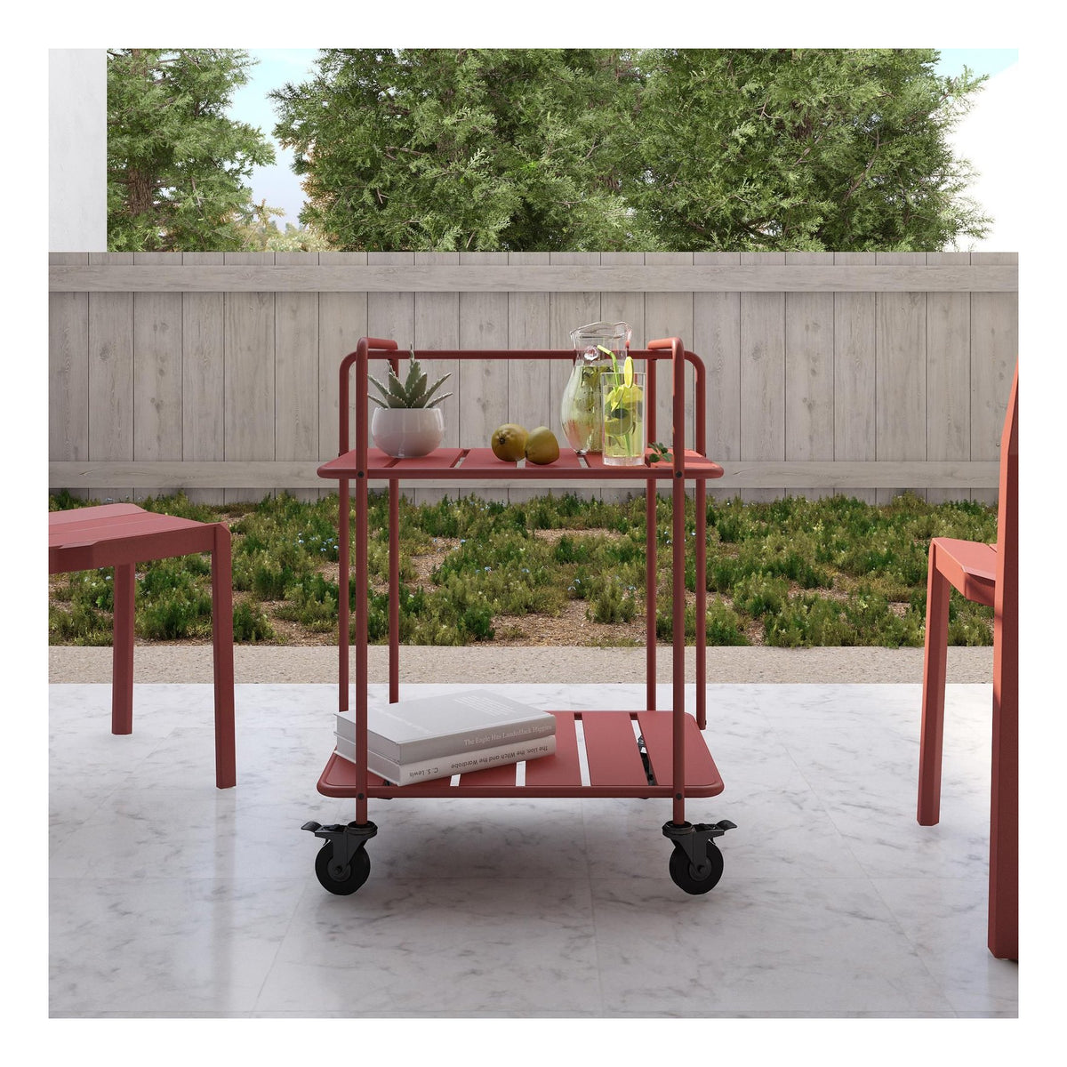 Penelope Indoor/Outdoor Serving Cart, view 12
