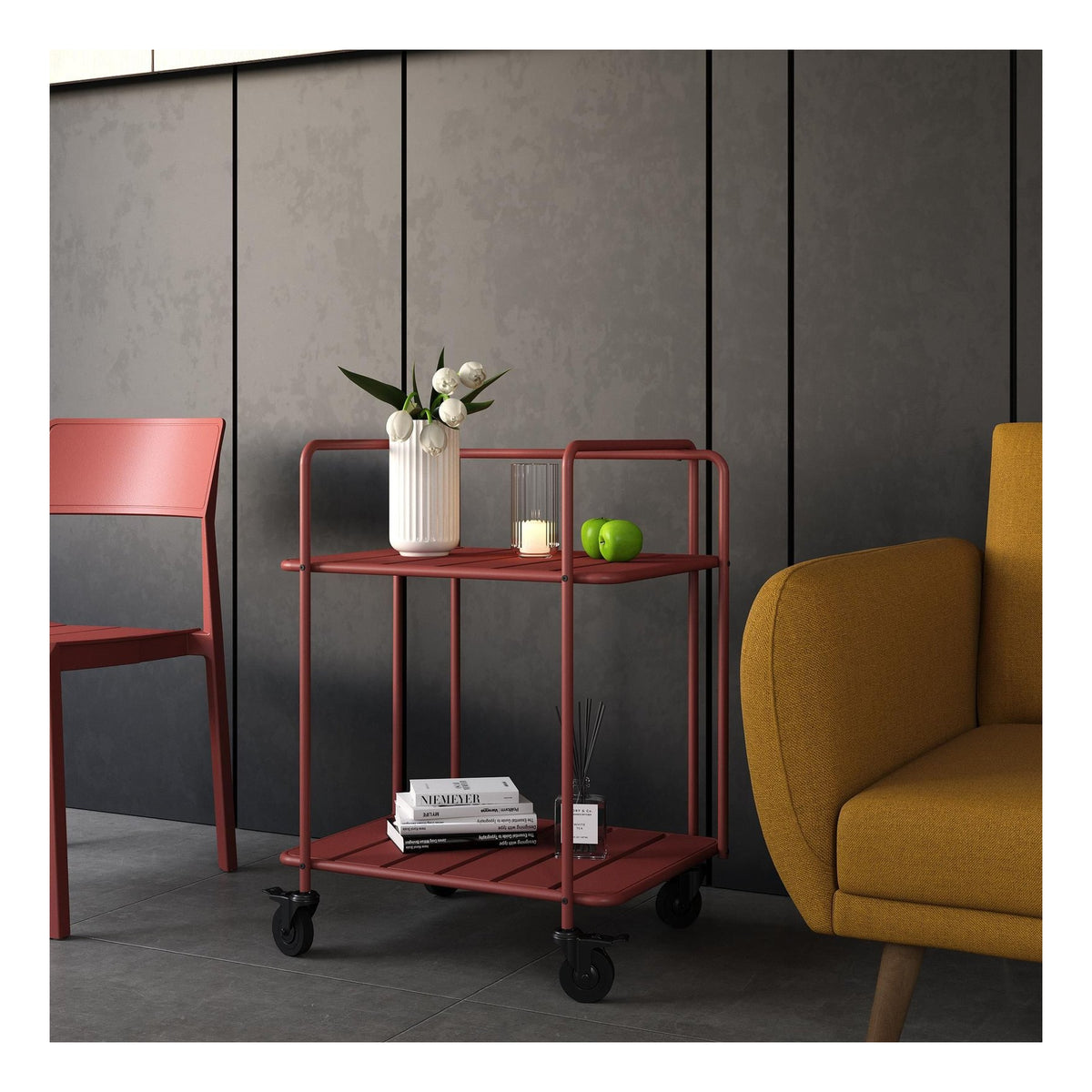 Penelope Indoor/Outdoor Serving Cart, view 2