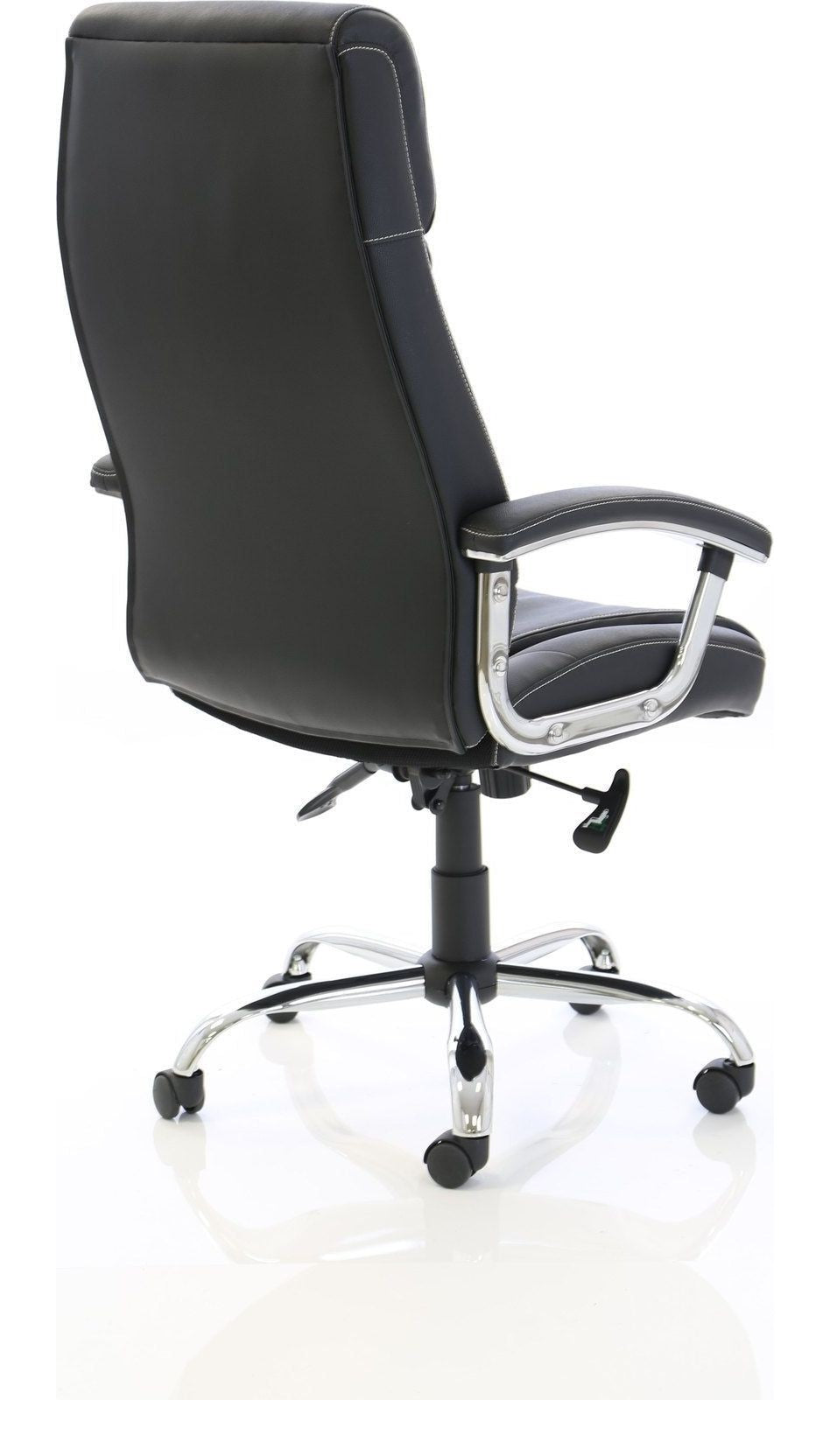 Penza High Back Executive Leather Chair, black leather, another view 6