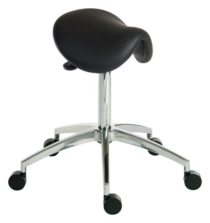 Perch Sit-Stand Saddle Stool in black