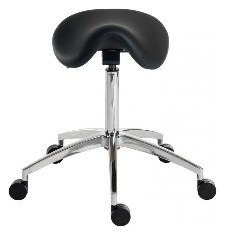 Perch Sit-Stand Saddle Stool in black, view 2
