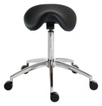 Perch Sit-Stand Saddle Stool in black, view 2