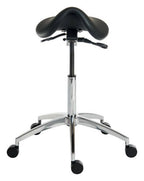 Perch Sit-Stand Saddle Stool in black, view 3
