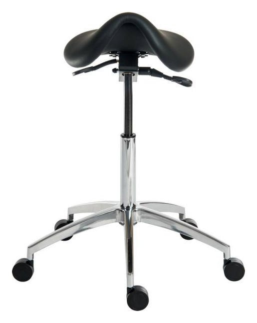 Perch Sit-Stand Saddle Stool in black, view 3