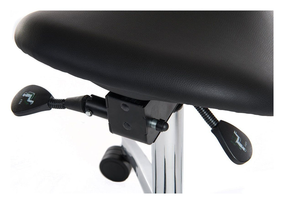 Perch Sit-Stand Saddle Stool in black, view 4