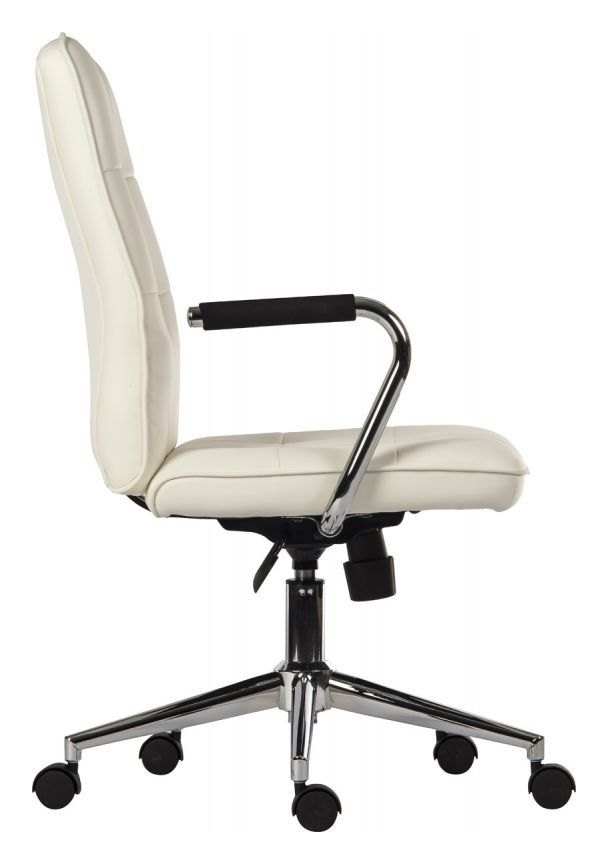 Piano Executive Chair in white, view 3