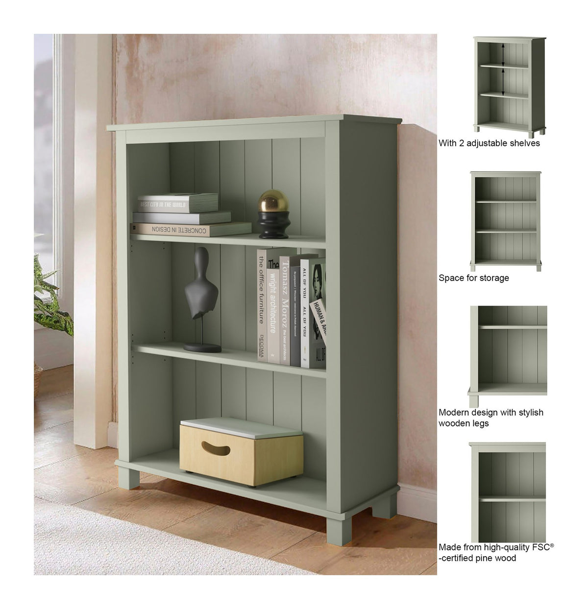 Pivo Bookcase Low, view 13
