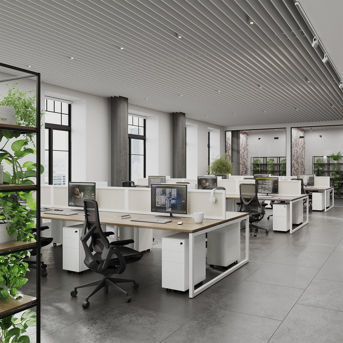 Pivot High Back Mesh Chair in an office