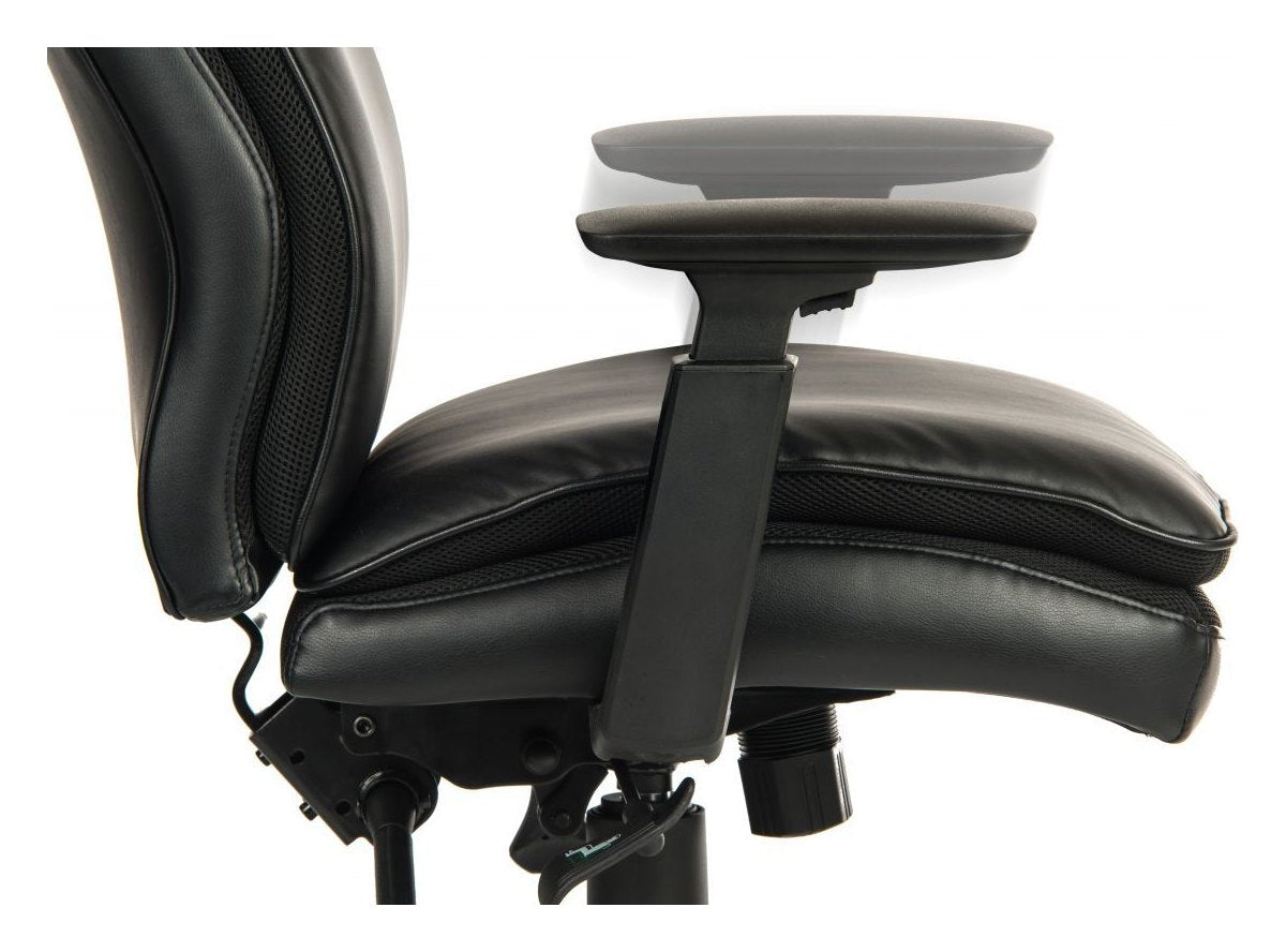 Plush Ergo Executive Chair in black, view 5