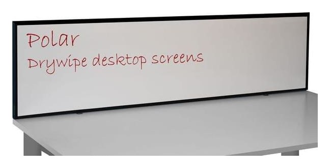 Polar Whiteboard Desk Screen