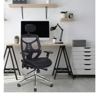 Polaris High Back Mesh Executive Chair with Headrest in black, view 6