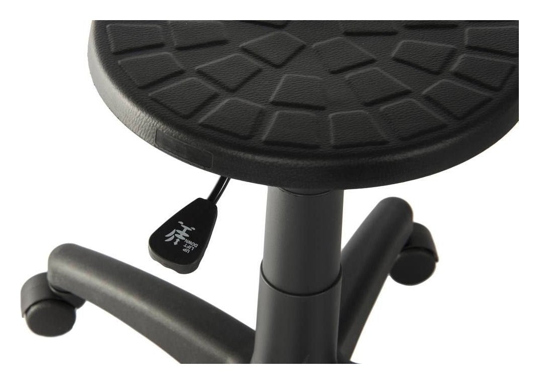 Polly Draughtsman Chair in black, deluxe foot ring, view 2