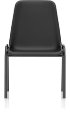 Polly Medium Back Stacking Polypropylene Visitor Chair, black, another view 1