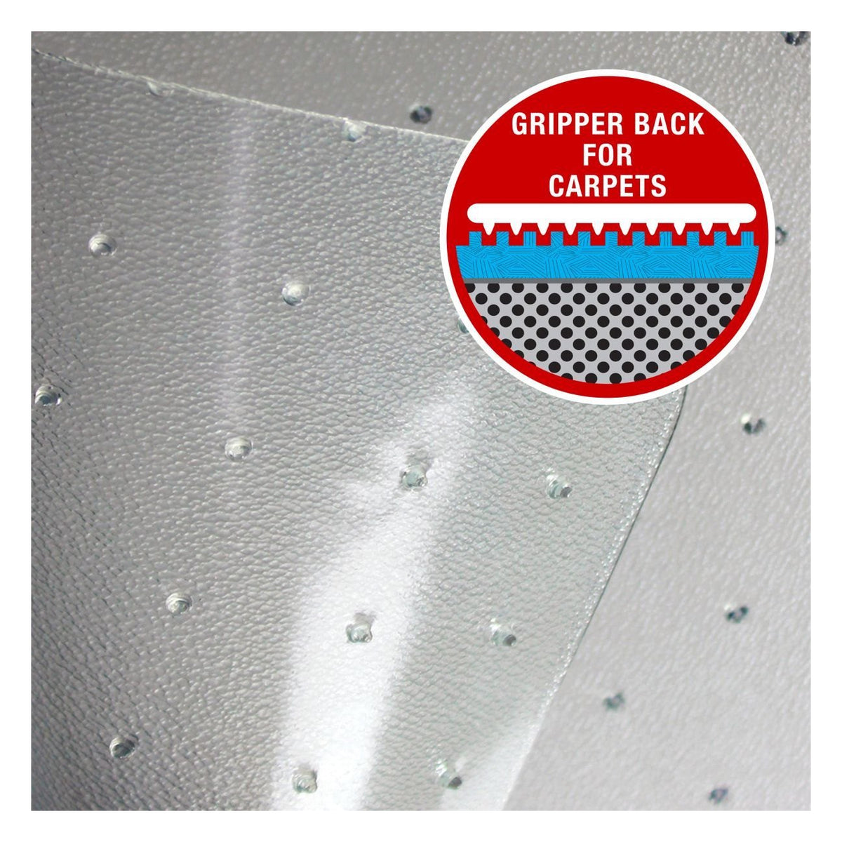 Polycarbonate Chair Mat for Carpet in clear, view 5