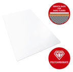 Polycarbonate Chair Mat for Hard Floors in clear, view 5