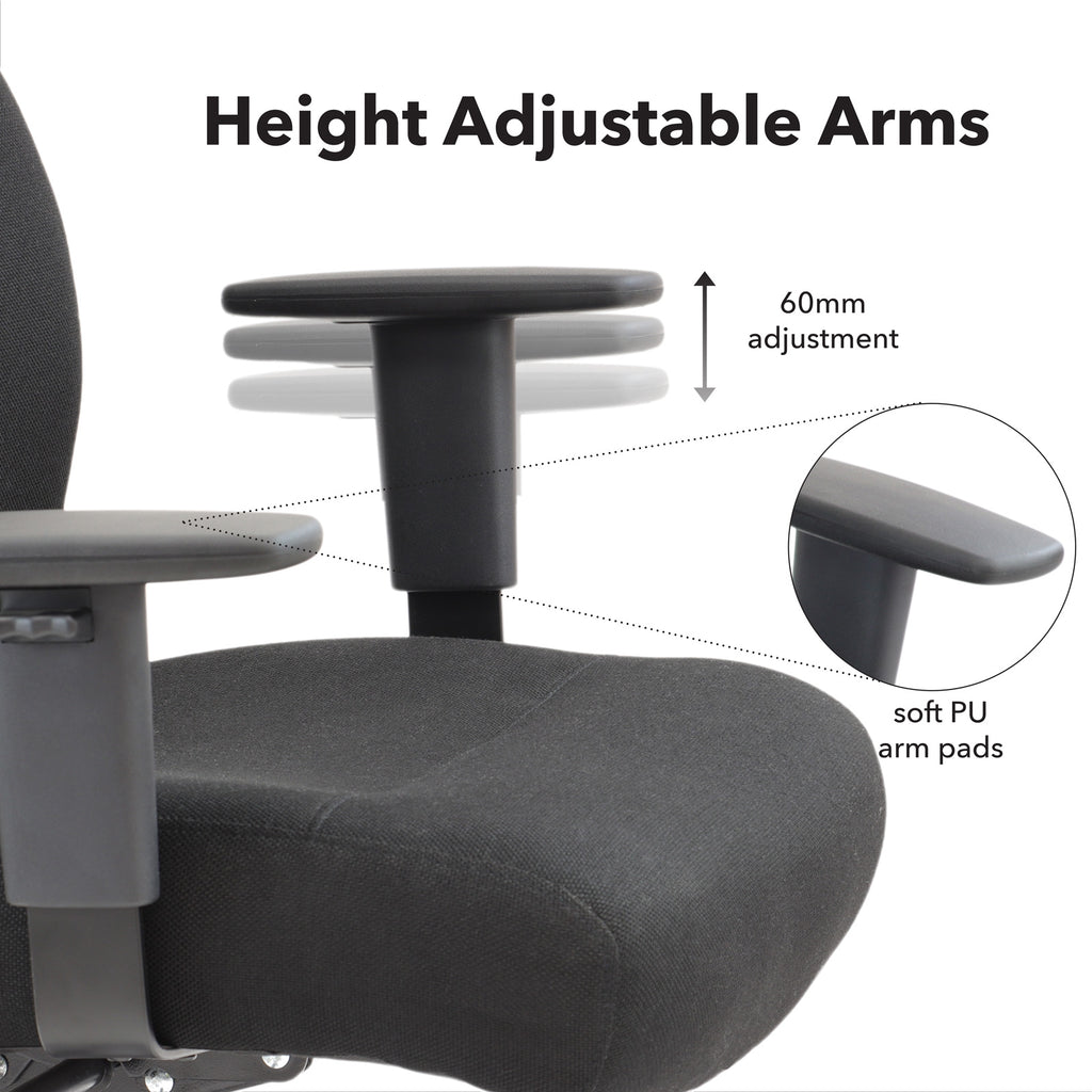 Porter Heavy Duty Fabric Operator Chair detail
