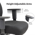 Porter Heavy Duty Fabric Operator Chair detail