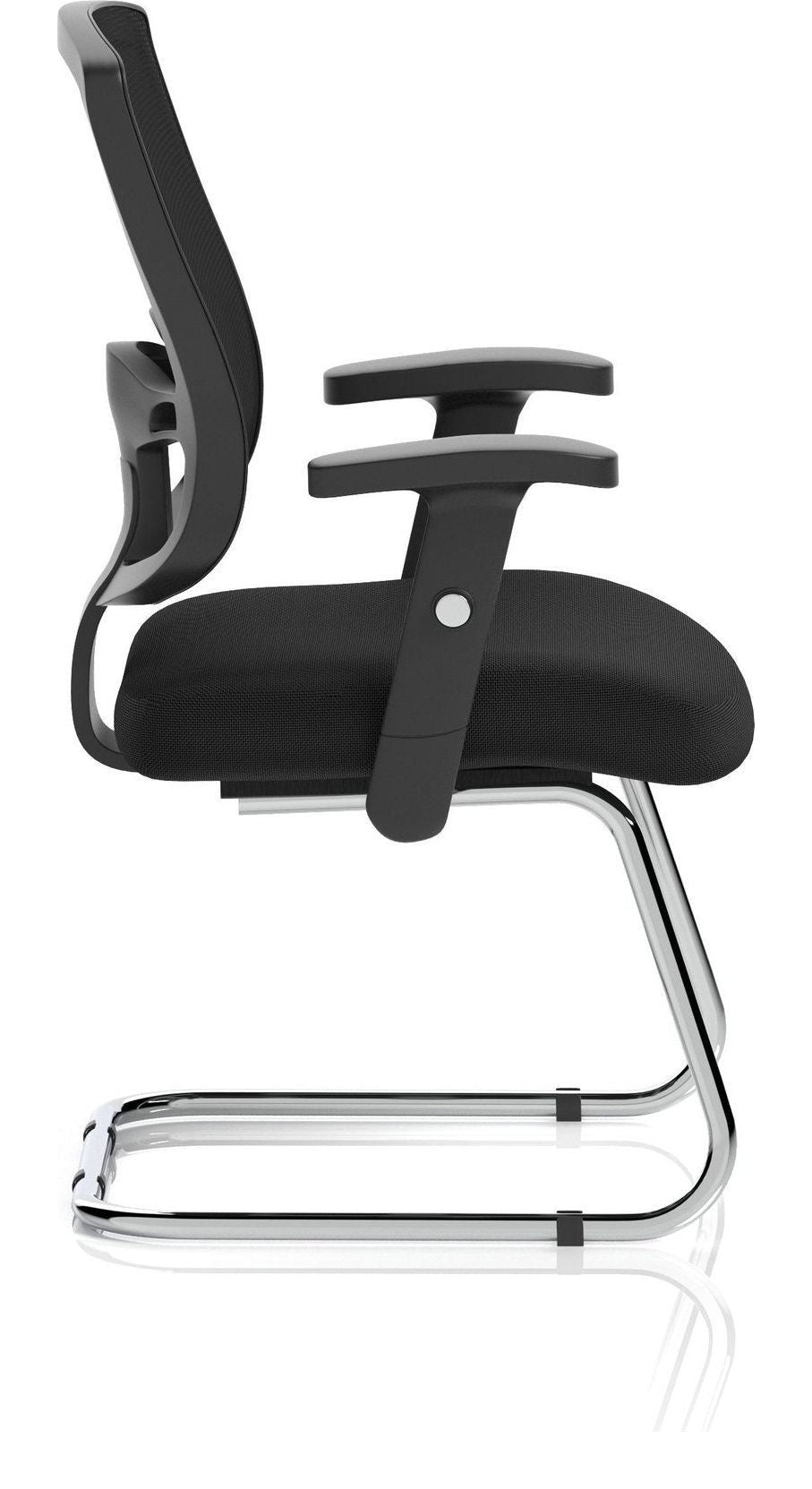 Portland Mesh Back Cantilever Visitor Chair, , another view 2