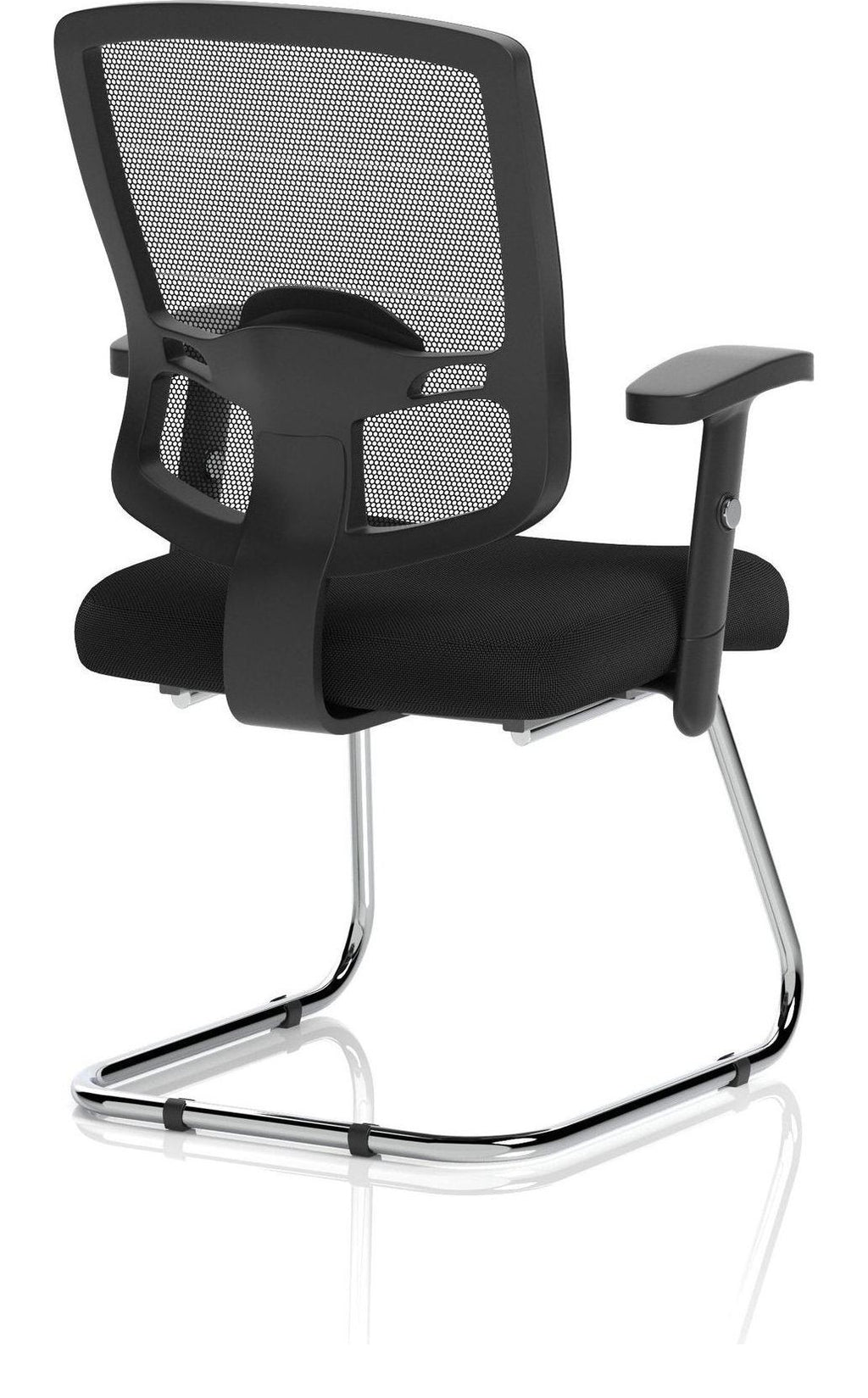 Portland Mesh Back Cantilever Visitor Chair, , another view 3