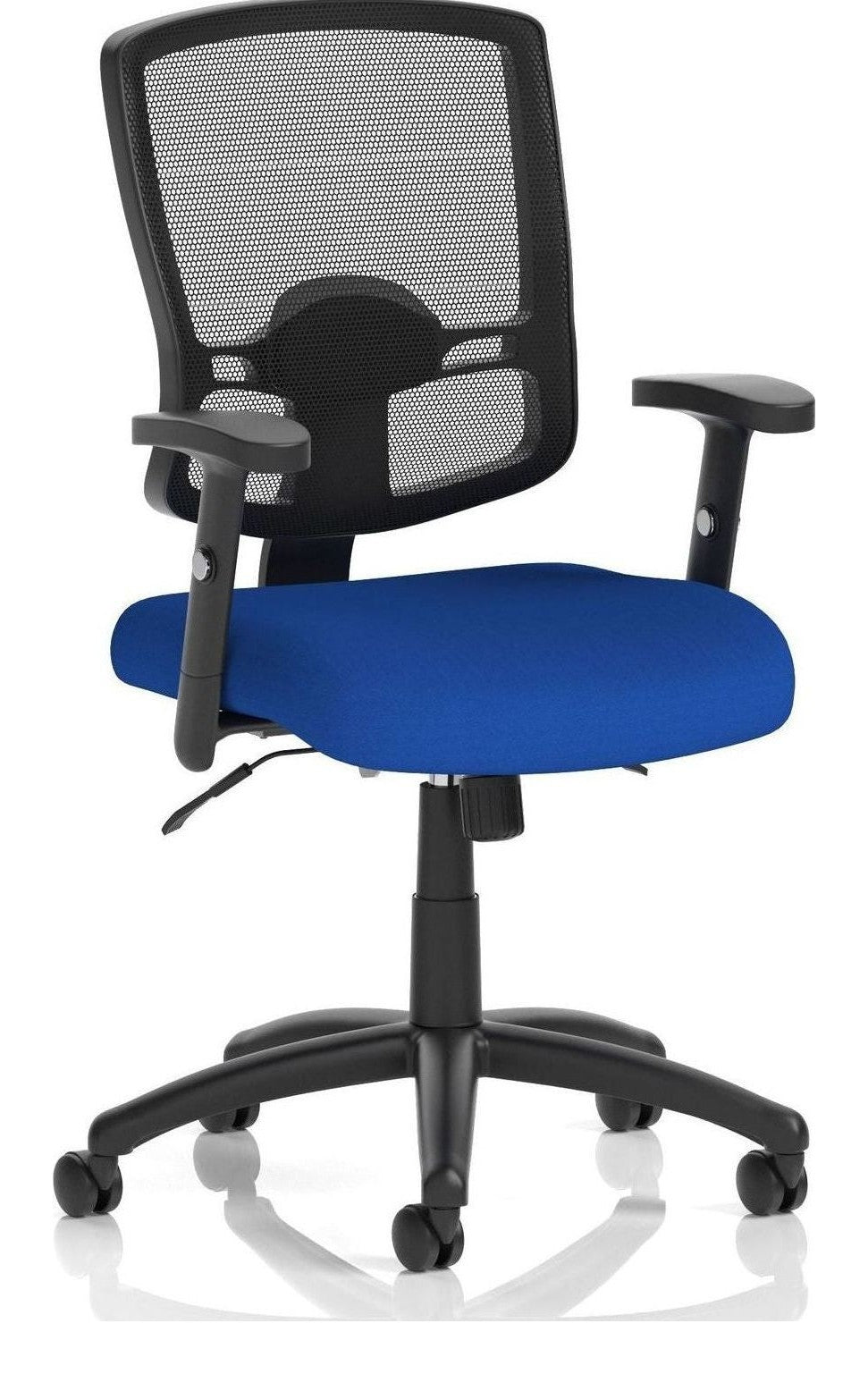Portland II Bespoke Medium Mesh Back Task Operator Chair, blue