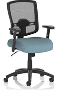 Portland Bespoke Medium Mesh Back Task Operator Chair, rivet quench