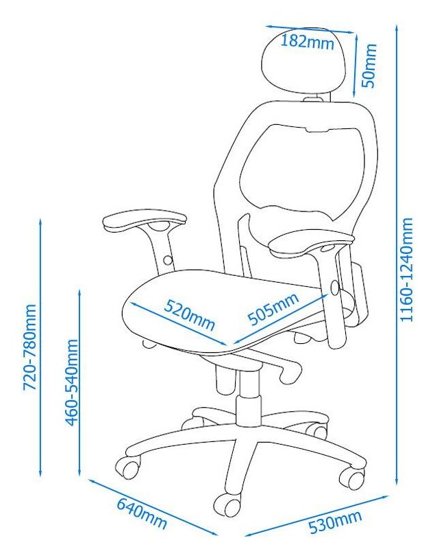 Portland Synchro Mesh Executive Chair, view 4