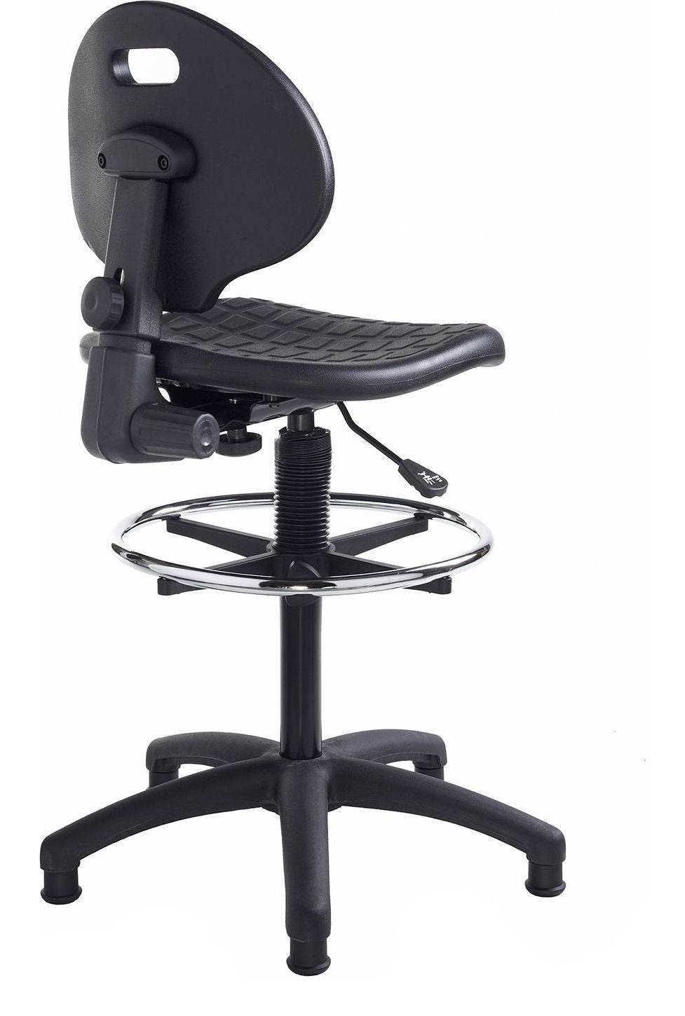 Prema Polyurethane Draughtsman Chair in no arms from the back