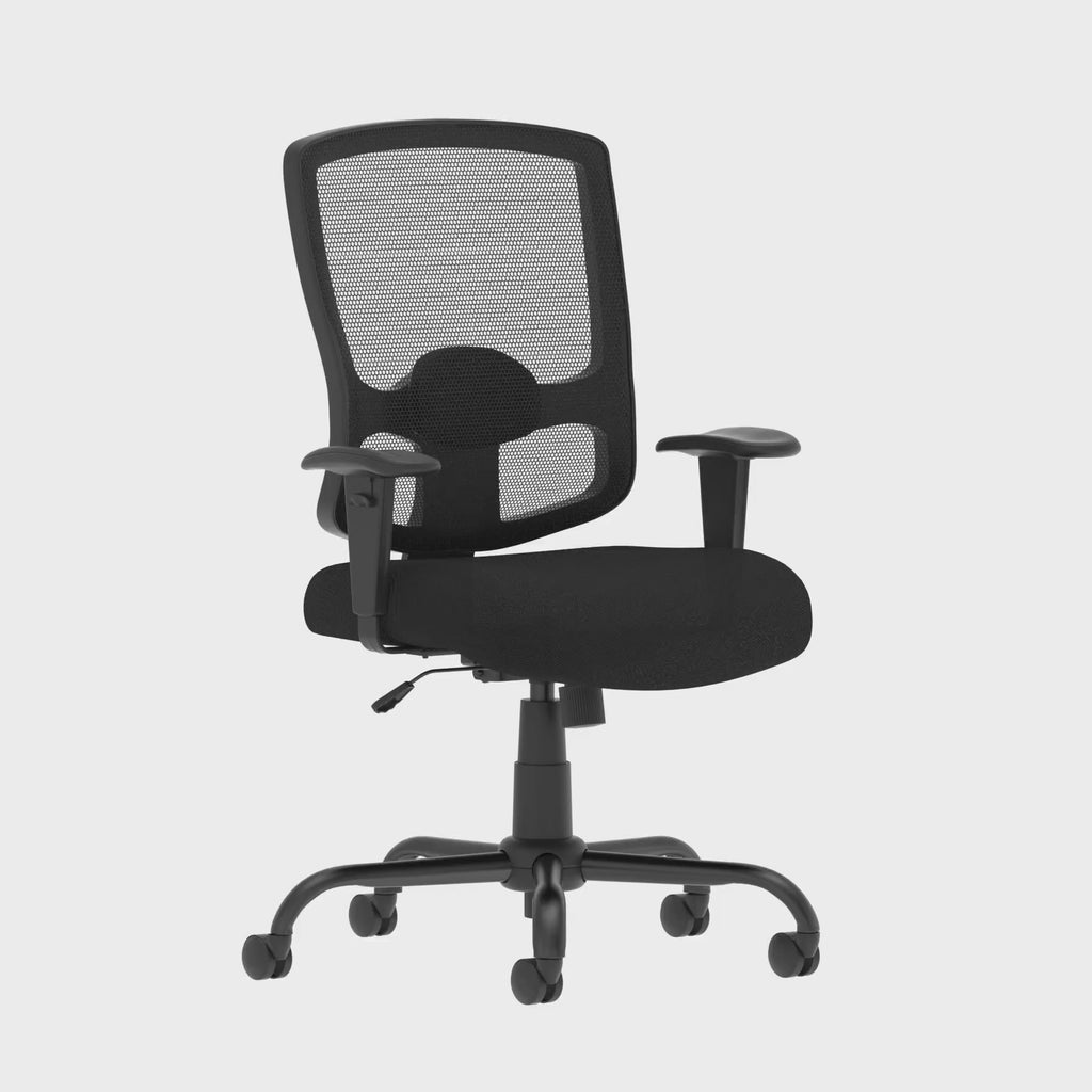 Portland High Back 32 Stone Heavy Duty Task Operator Chair, 360 degree spin