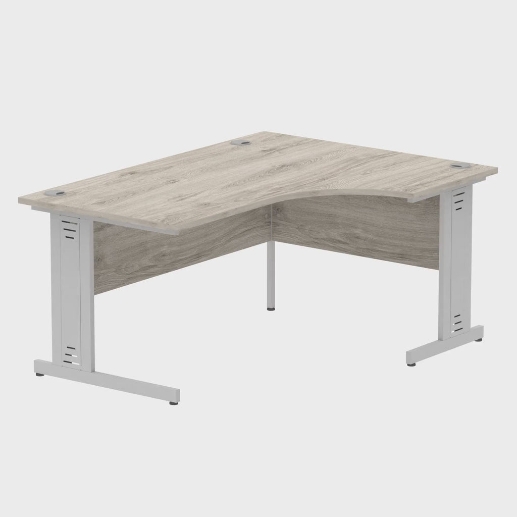 Impulse Crescent Desk with Cable Managed Legs, 360 degree spin