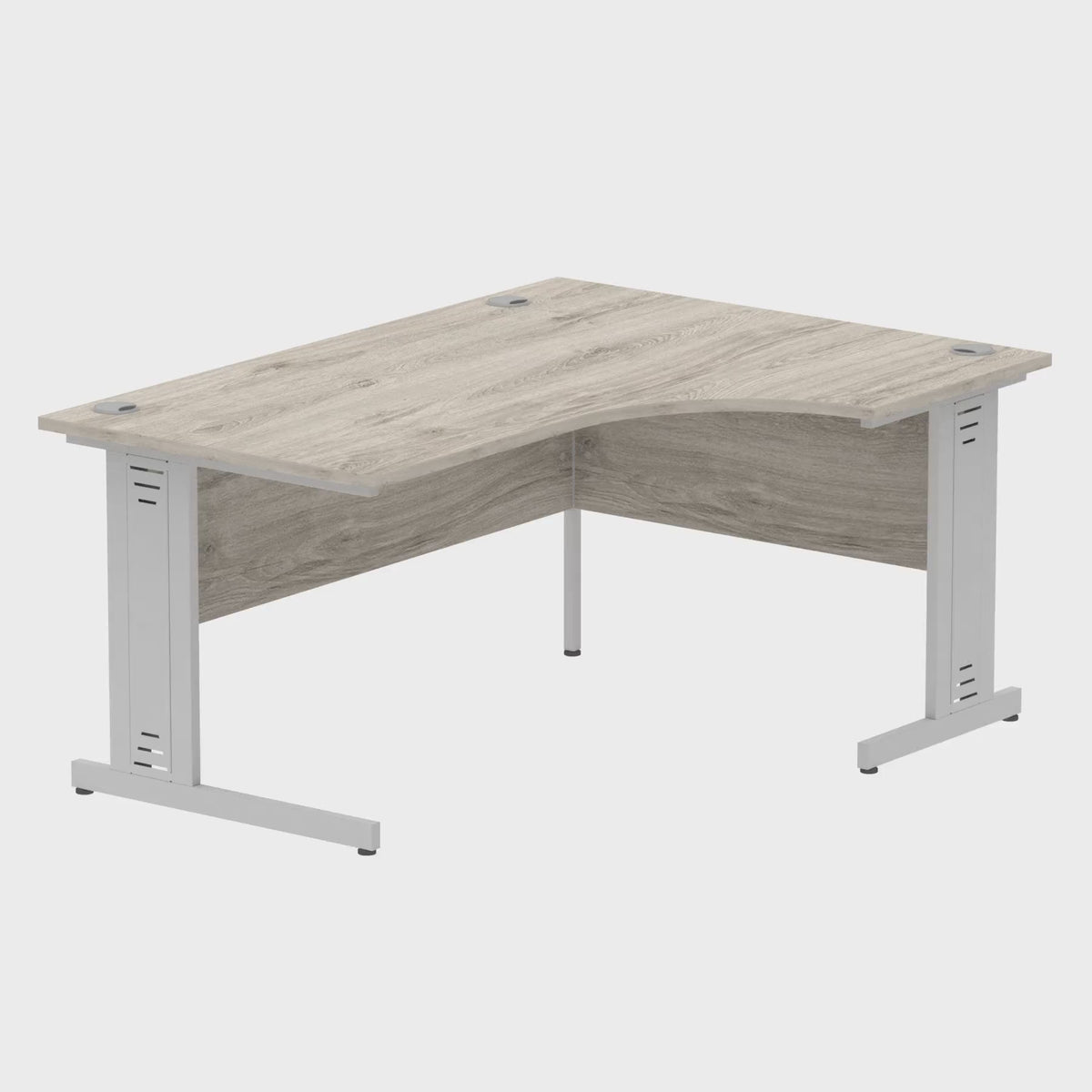 Impulse Crescent Desk with Cable Managed Legs, 360 degree spin