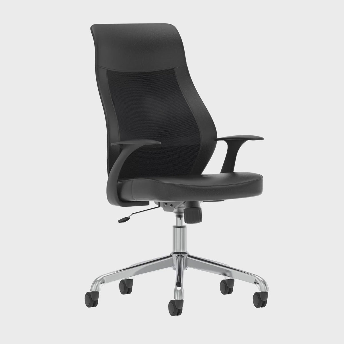Baye High Mesh Back Task Operator Leather Chair, 360 degree spin