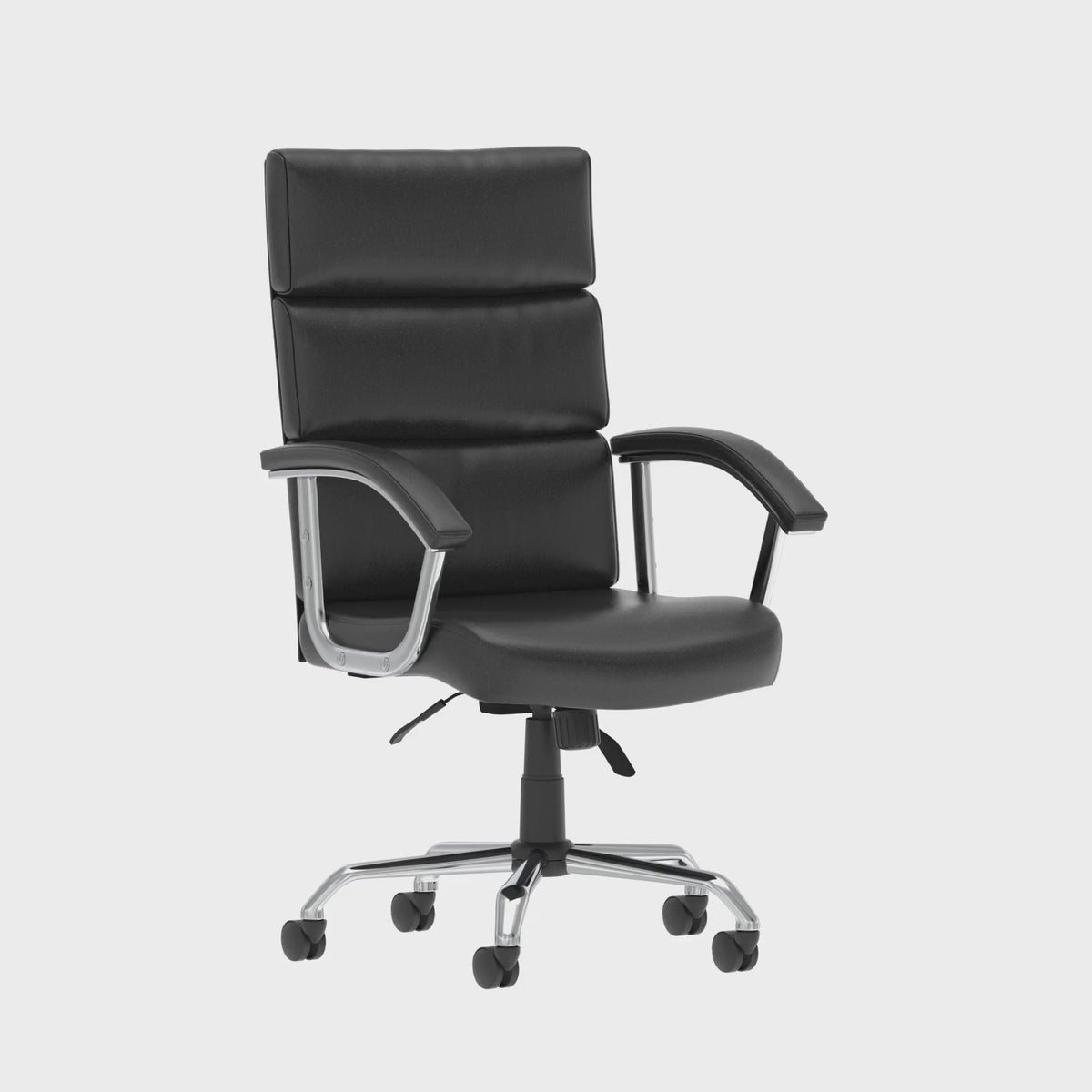 Desire High Back Leather Executive Chair in black leather, 360 degree spin