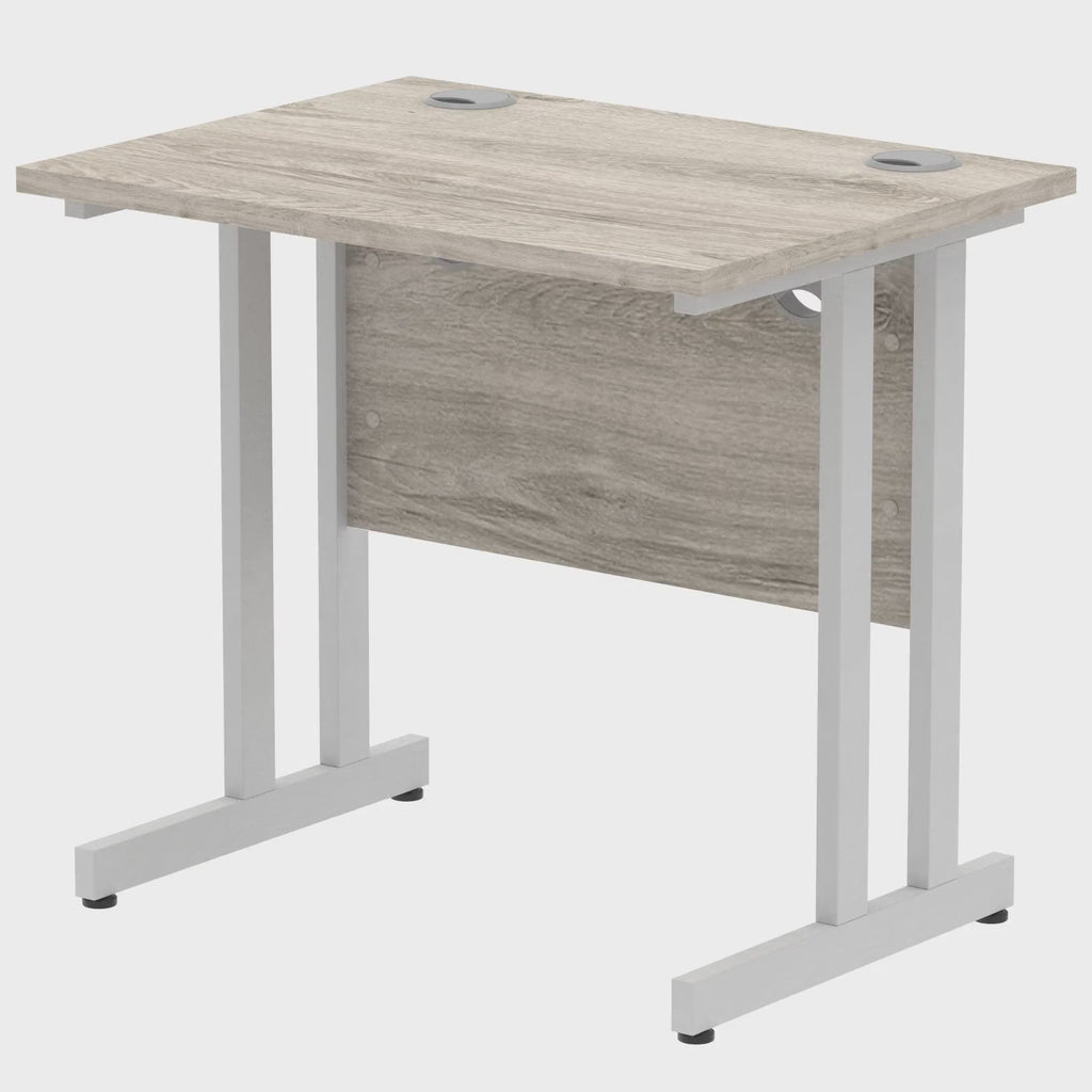 Impulse Straight Desk with Cantilever Legs, 360 degree spin