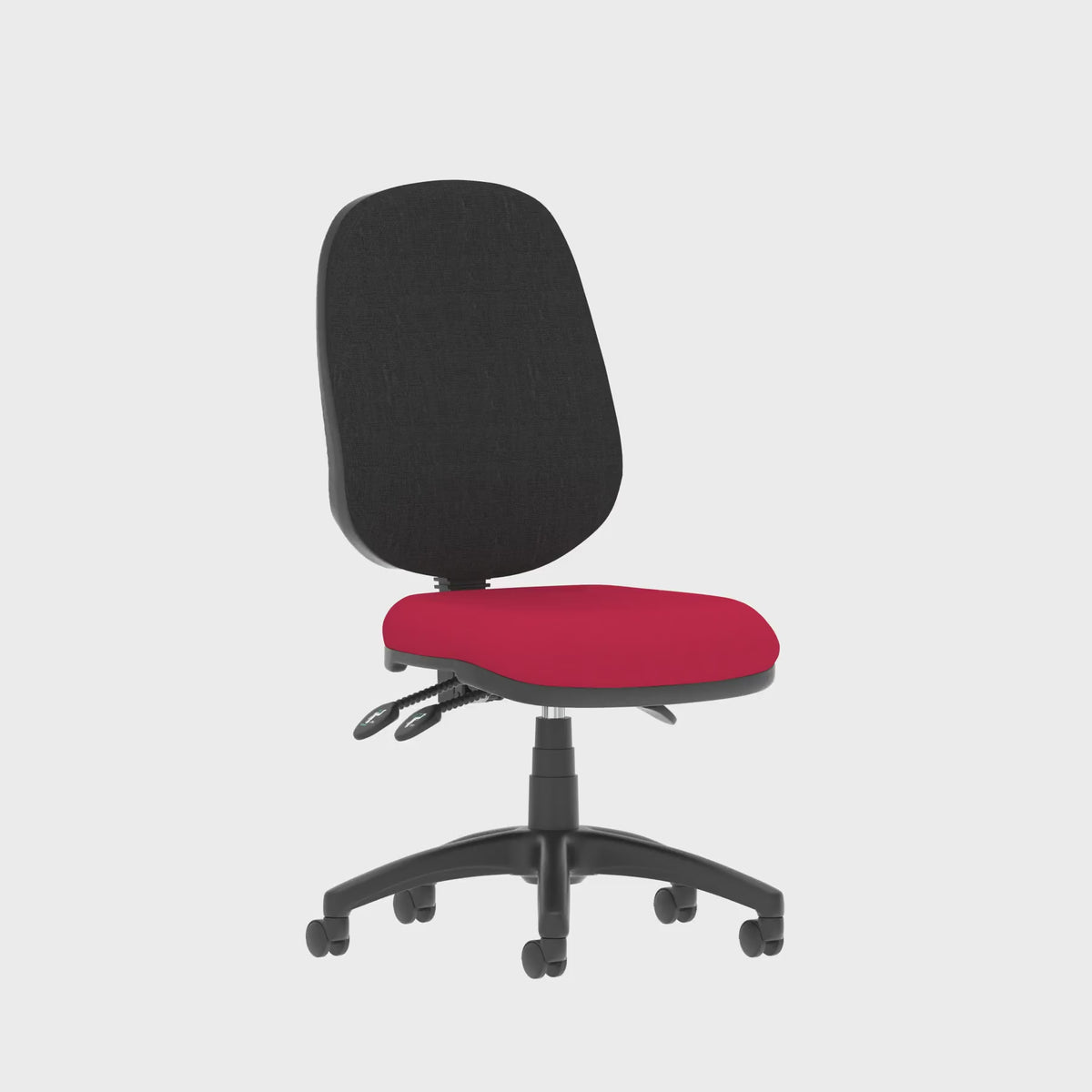 Eclipse Plus III Bespoke Medium Back Task Operator Chair in cherry, 360 degree spin