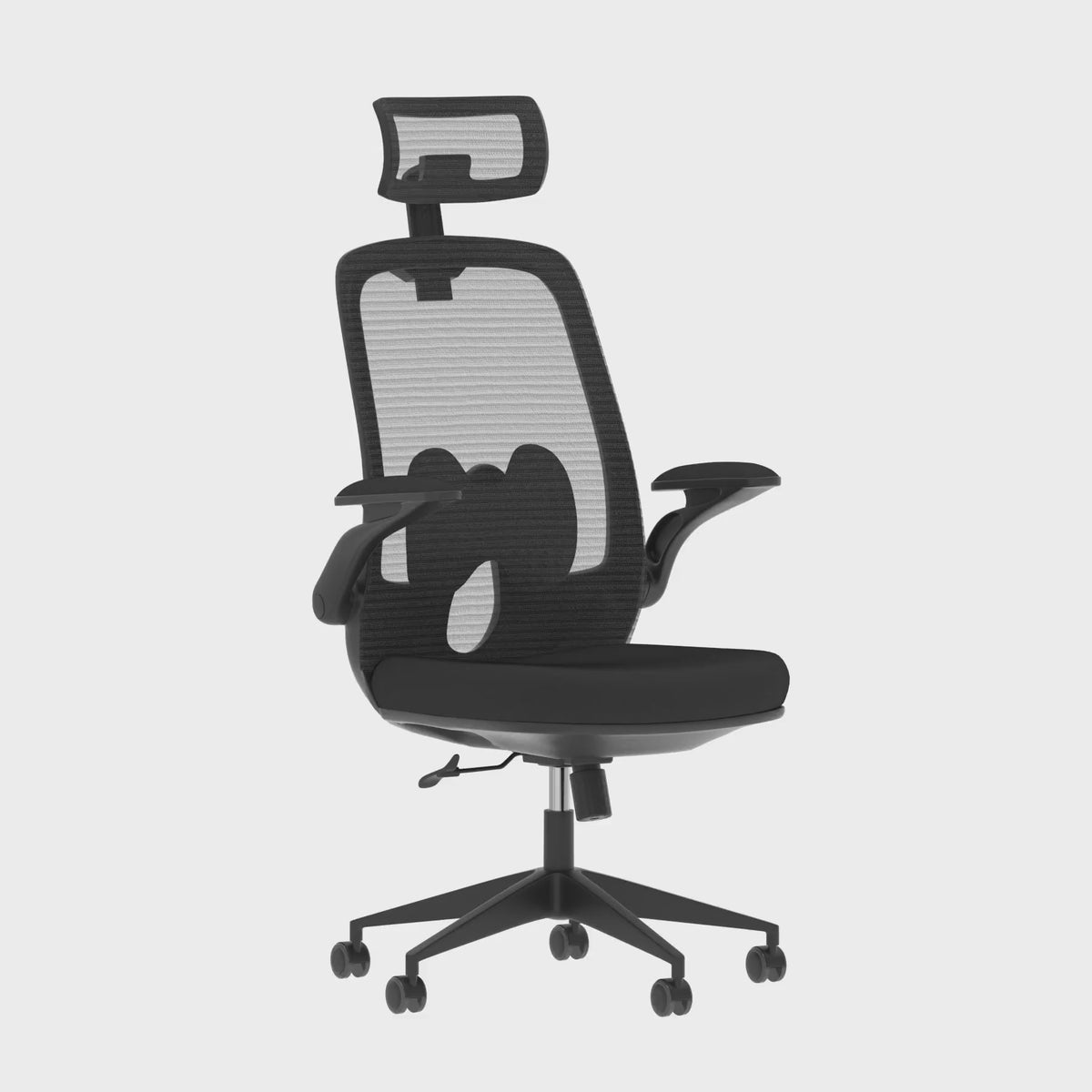 Sigma Executive Mesh Chair with Folding Arms, 360 degree spin
