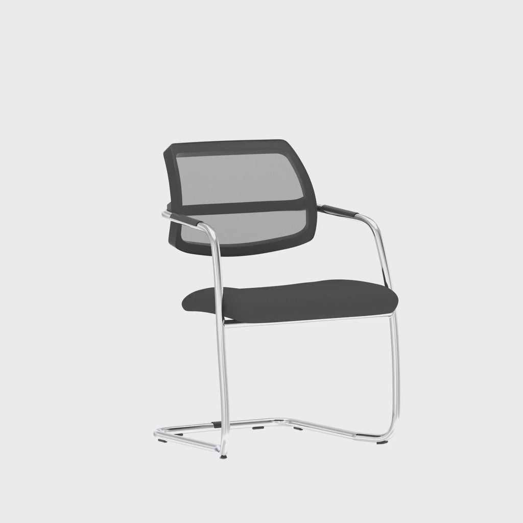 Swift Medium Back Cantilever Visitor Chair, 360 degree spin