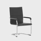 Echo Medium Back Leather Cantilever Visitor Chair, Special Offer, 360 degree spin