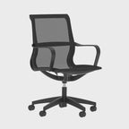 Lula Medium Mesh Back Executive Chair, 360 degree spin