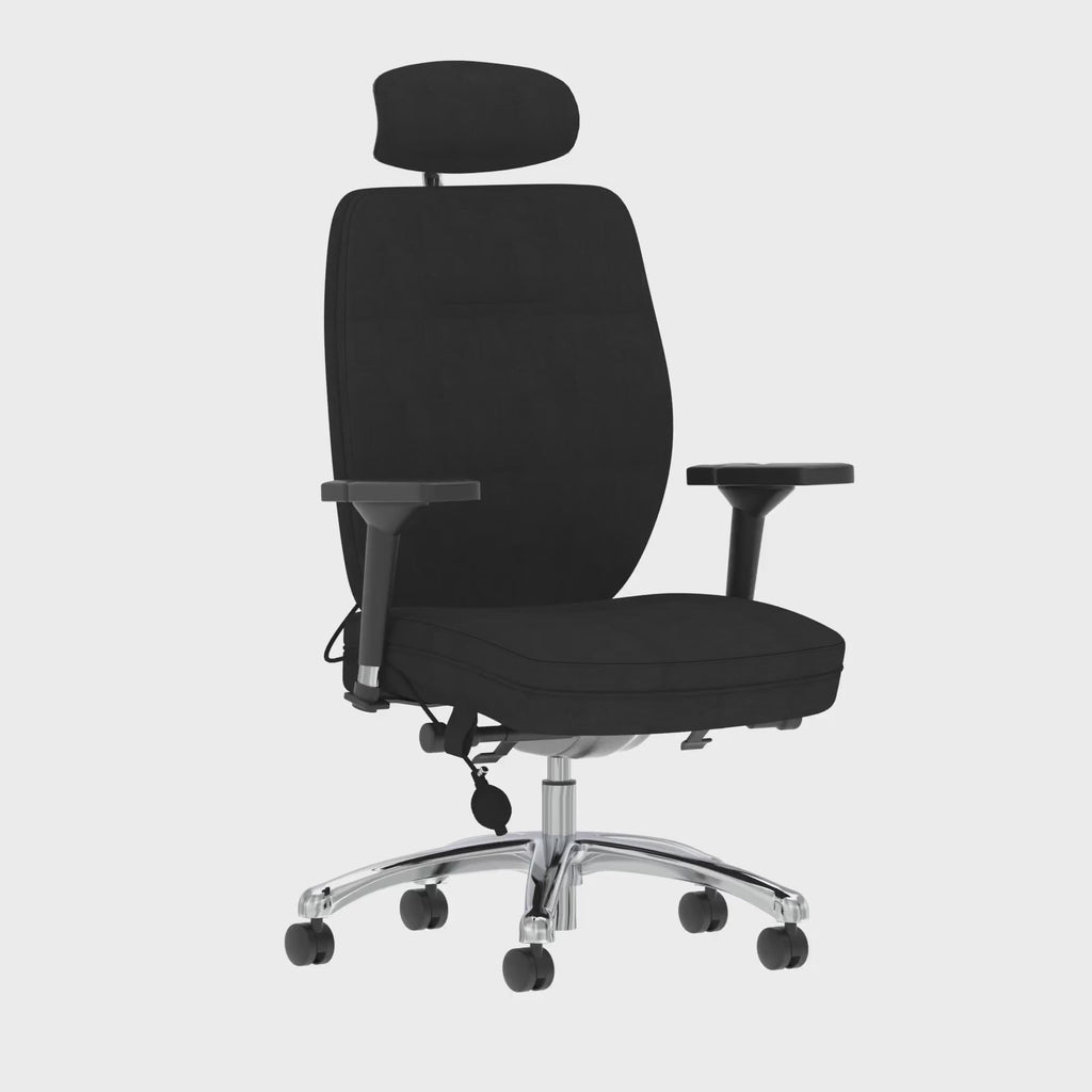 Domino Fabric Ergonomic Posture Chair, 360 degree spin