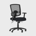 Portland II Medium Mesh Back Task Operator Chair, 360 degree spin
