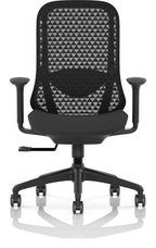 Prism Ergonomic Mesh Back Chair with Adjustable Arms, no headrest, another view 1